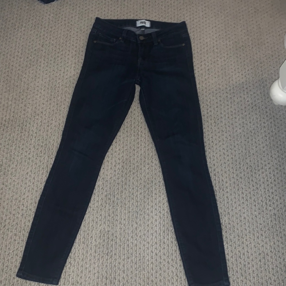 Paige dark wash denim jeans
